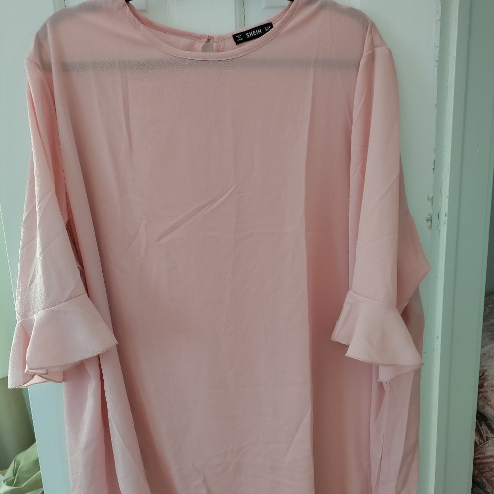 Shein Women's Pink Blouse Top